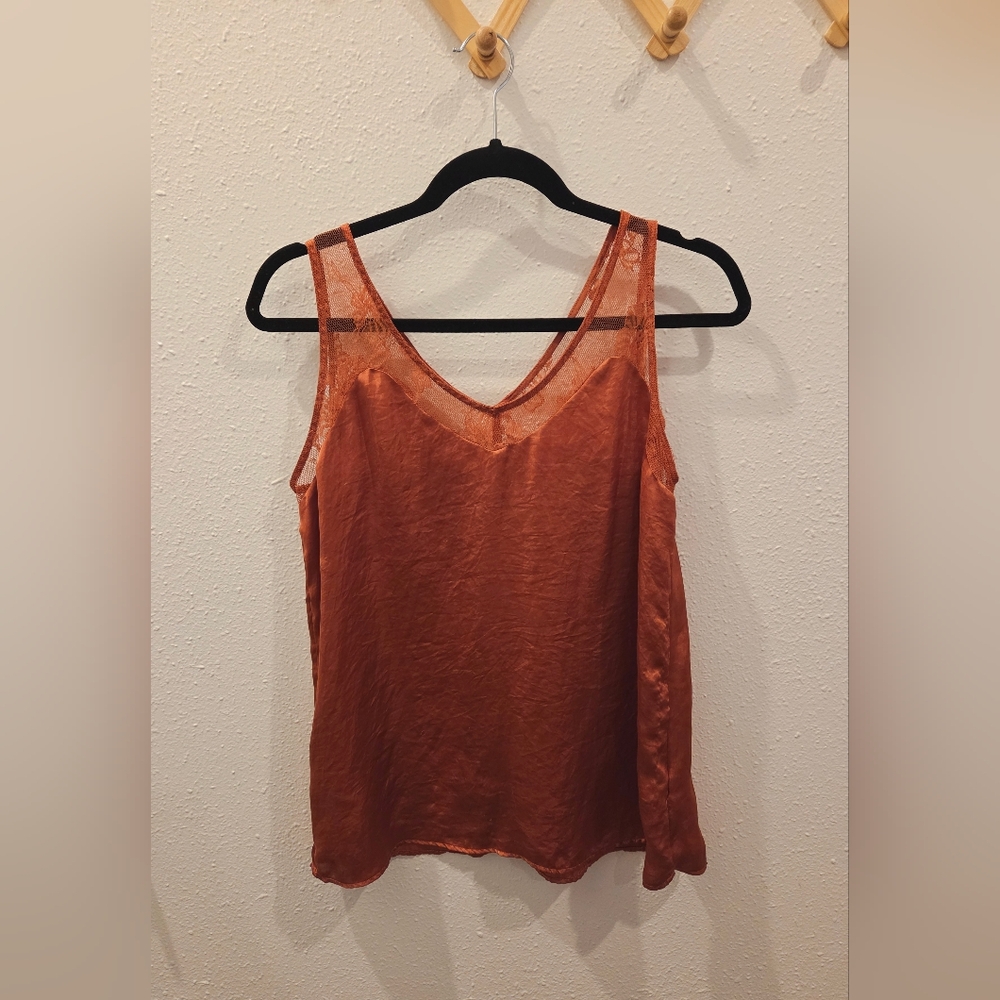 Maurices Lace And Satin Tank Top
